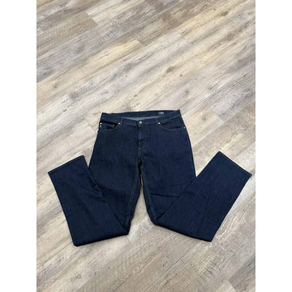 BRAX FEEL GOOD COOPER DENIM REGULAR FIT JEANS MENS 38 X 34 MIDWEIGHT STRETCH BLU